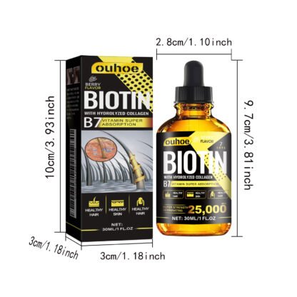 RESEARCH Liquid Biotin & Collagen Hair Growth Drops - Image 9